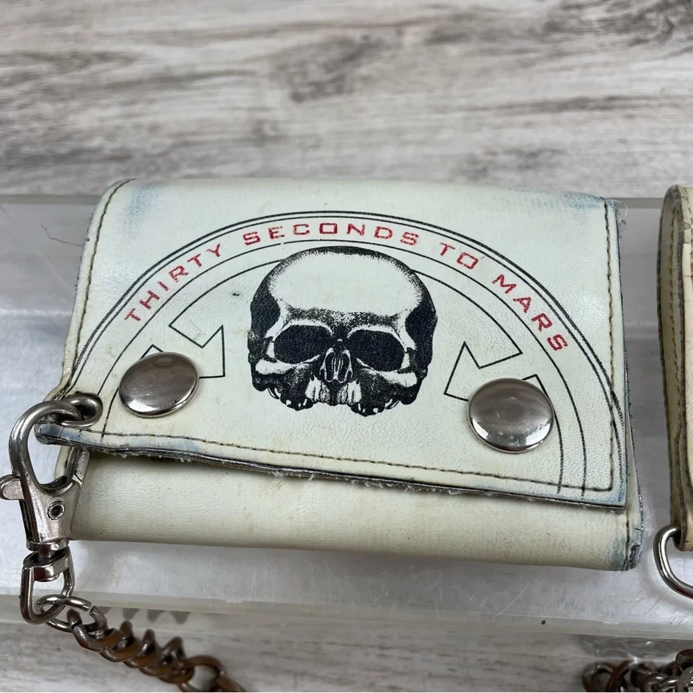 RARE 30 Seconds To Mars A Beautiful Lie Chain Wallet HTF Emo Rock Y2K